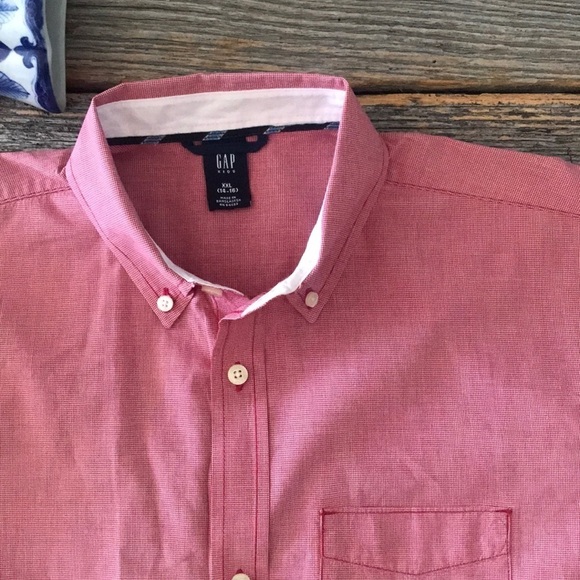 GAP Other - Gap Kids Mini-Check Oxford Button Down Shirt XXL
